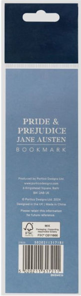 Pride and Prejudice Bow Bookmark