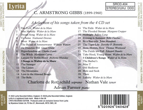 Discover the Songs of C. Armstrong Gibbs