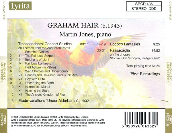 Graham Hair: Piano Music