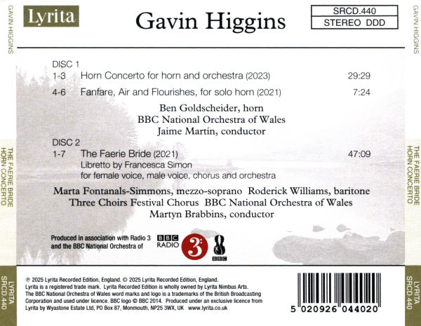 Gavin Higgins: The Faerie Bride; Horn Concerto
