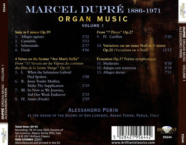 Marcel Dupr¿¿: Organ Music, Vol. 1
