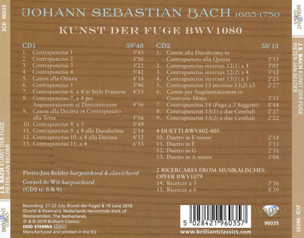 J.S. Bach: Kunst der Fuge