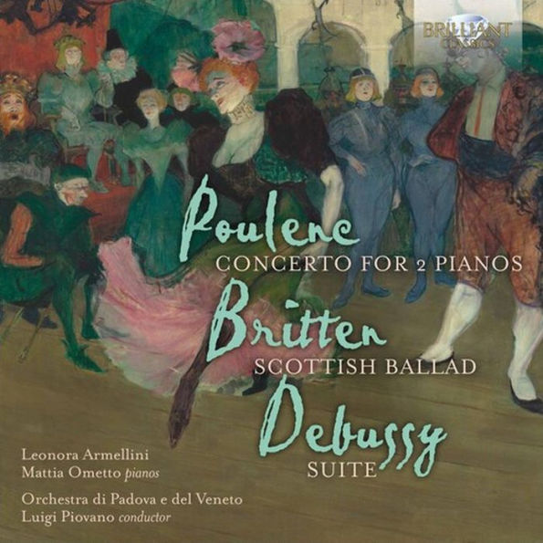 Poulenc: Concerto for 2 Pianos; Britten: Scottish Ballad; Debussy: Suite