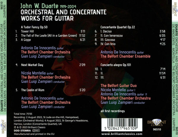 John W. DuarteGuitar Music, Vol. 3: Orchestral and Concertante Works for Guitar