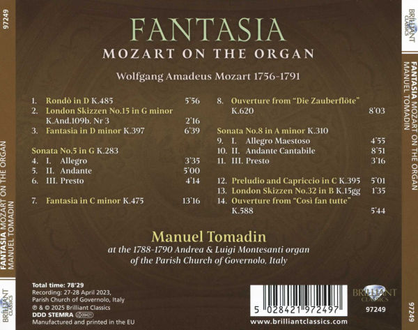 Fantasia: Mozart on the Organ