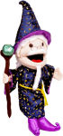 Alternative view 2 of Moving Mouth Wizard Hand Puppet