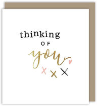 Text Thinking Of You Greeting Card