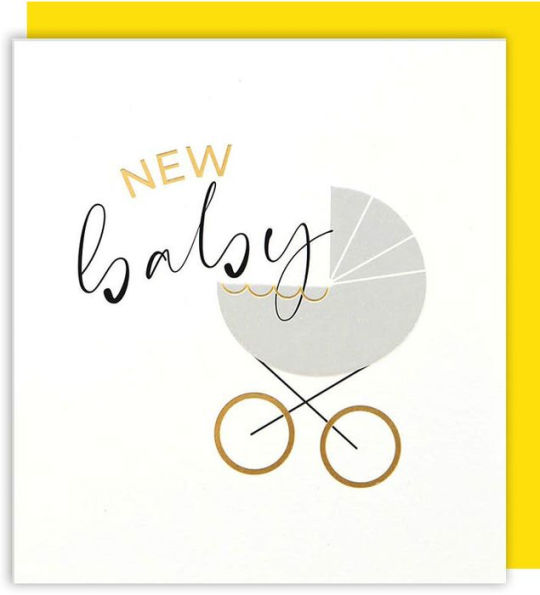 Carriage New Baby Greeting Card