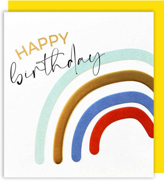 Rainbow Birthday Greeting Card