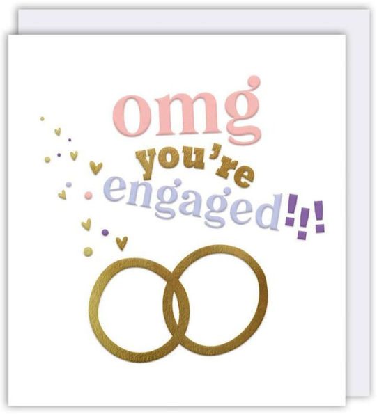 Omg Engagement Greeting Card