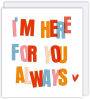 Colorful Text Thinking Of You Greeting Card