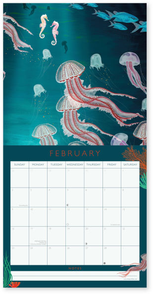 2025 UNDER THE SEA WALL CALENDAR