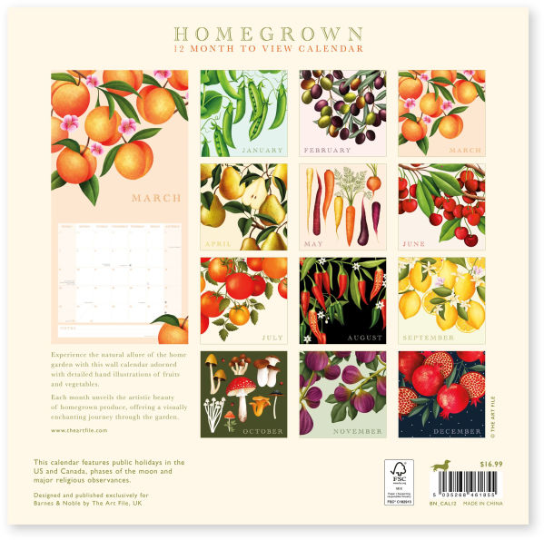 2025 HOMEGROWN WALL CALENDAR