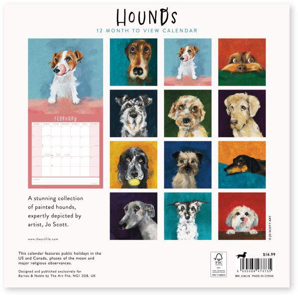 2026 HOUNDS WALL CALENDAR