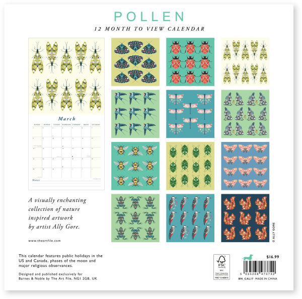 2026 POLLEN WALL CALENDAR