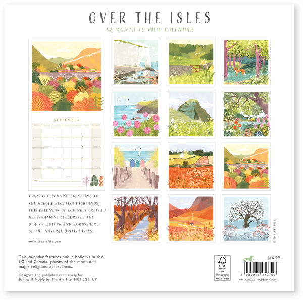 2026 OVER THE ISLES WALL CALENDAR