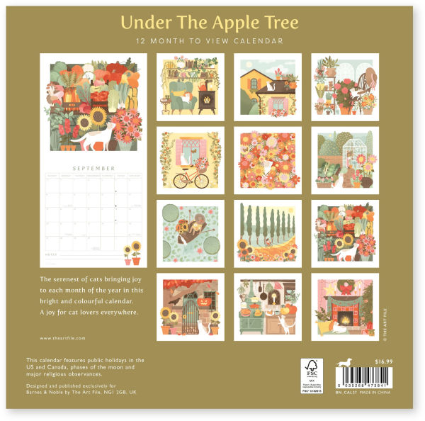 2026 UNDER THE APPLE TREE CALENDAR