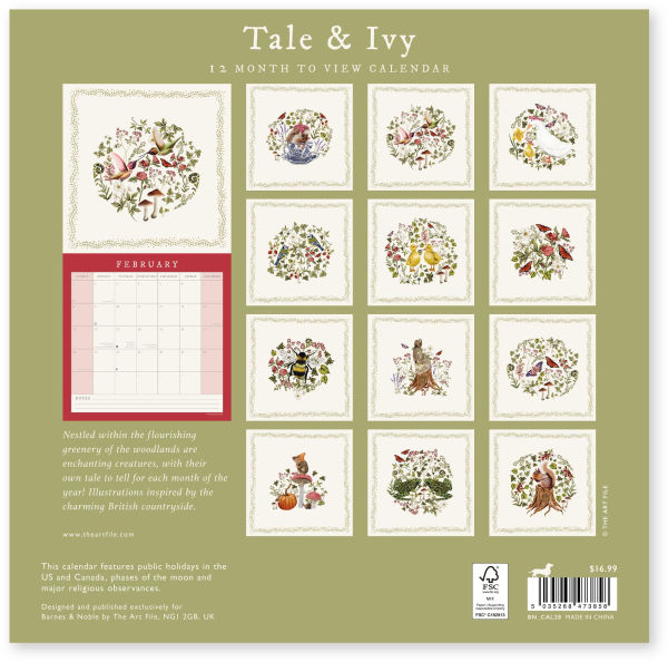 2026 TALE & IVY WALL CALENDAR