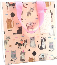 Title: MED Pink Party Cats Gift Bag