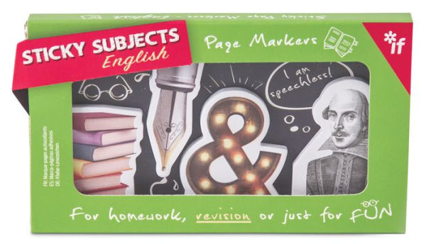 English Sticky Subjects Page Markers