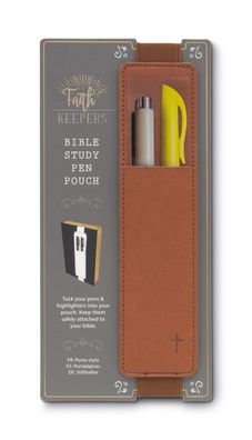 Bible Study Pen Pouch Brown