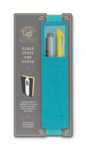 Title: Bible Study Pen Pouch Turquoise