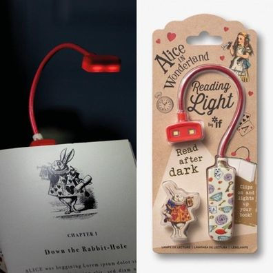 Alice in Wonderland Book Lovers Reading Light