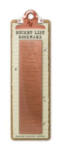 Title: Bucket List Bookmark