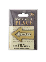 Title: Know Your Place Page Marker - Brass