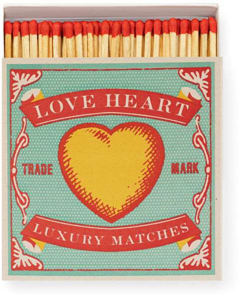 Love Heart Luxury Letterpress Matchbox