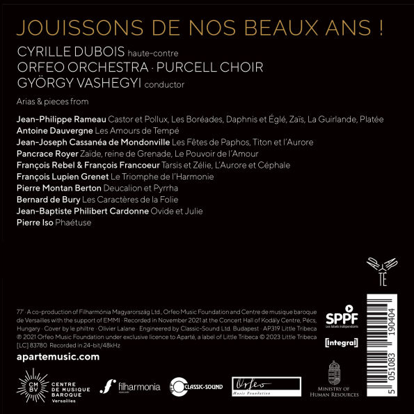 Jouissons de nos beaux ans!