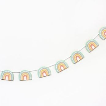 Oh Baby Rainbow Die-Cut Banner