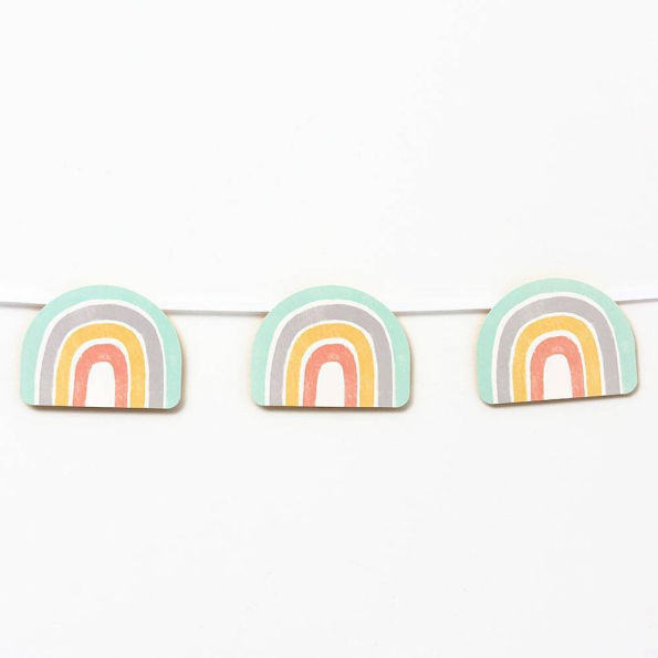 Oh Baby Rainbow Die-Cut Banner