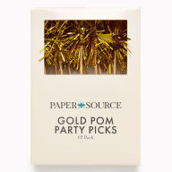 Title: Gold Pom Party Picks