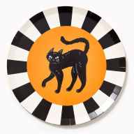 Title: Assorted Halloween Cat and Pumpkin Plates