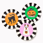 Alternative view 2 of Assorted Halloween Cat and Pumpkin Plates