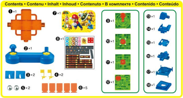 Super Mario Maze Game DX, Tabletop Skill and Action Game with Collectible Super Mario Action Figures