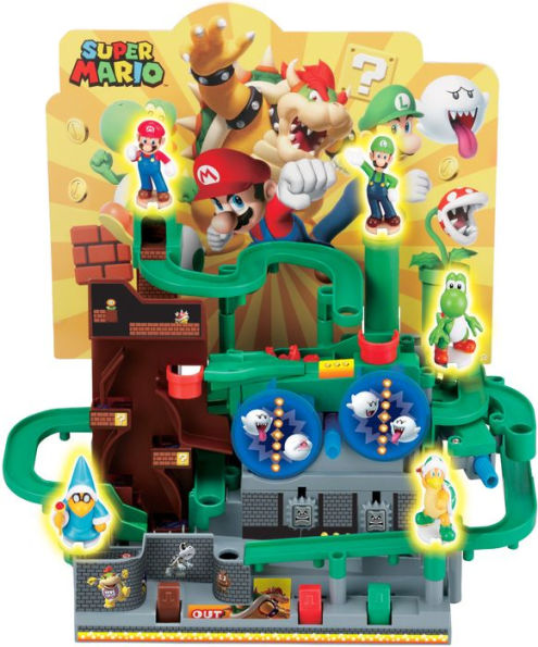 Super Mario Adventure Game DX, Tabletop Skill and Action Game with Collectible Super Mario Action Figures