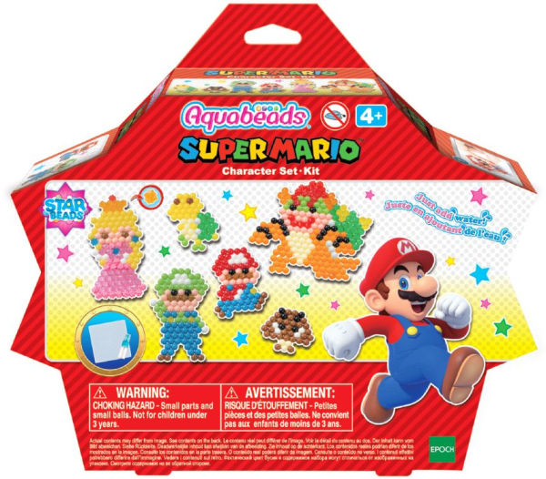 Aquabeads Super Mario Character Set, Complete Arts & Crafts Kit for Children