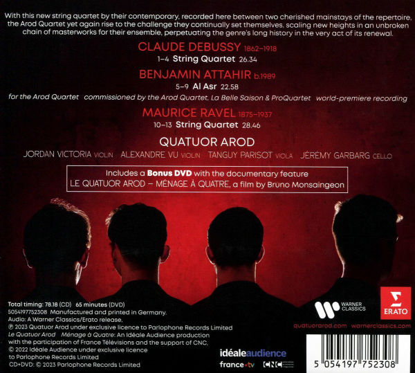 Quatuor Arod: String Quartets [CD/DVD]
