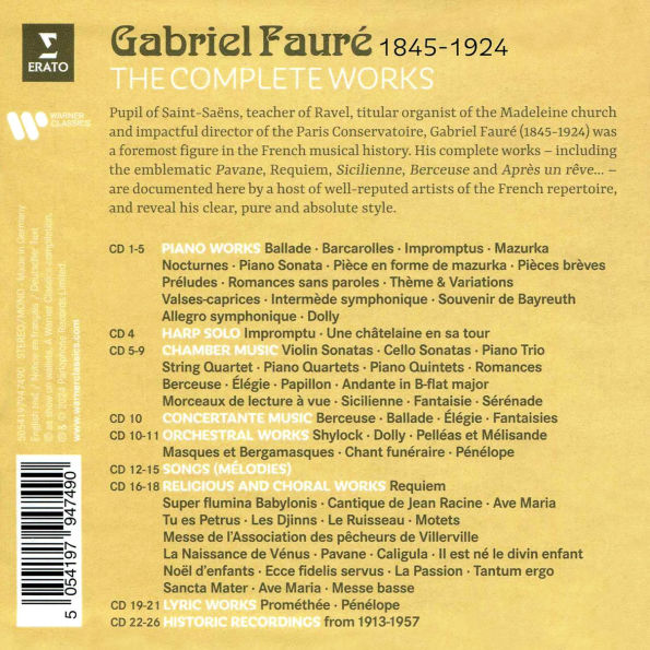 Gabriel Fauré: The Complete Works