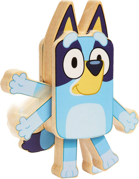 BLUEY WOODEN CHARACTER FIGURES