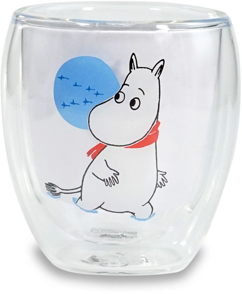 Moomin Double Walled Glass Mug (Winter)