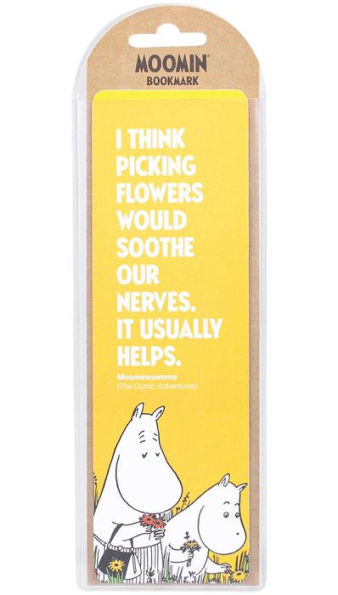 Bookmark Paper - Moomin Gardening (Yellow Picking Flowers)