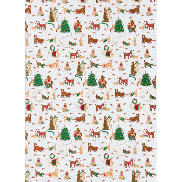 Christmas Dogs Handmade Paper