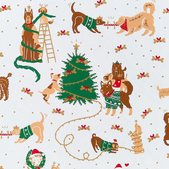 Christmas Dogs Handmade Paper