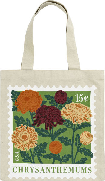 Chrysanthemums Canvas Tote Exclusive