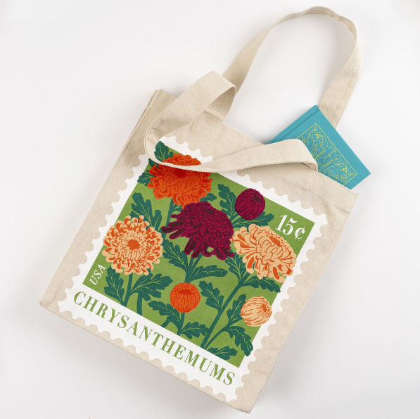 Chrysanthemums Canvas Tote Exclusive