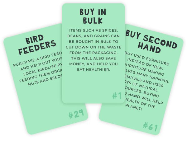 100 Ways To Save The Planet Card Deck