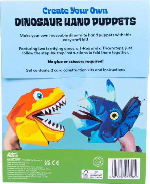 Create Your Own Dinosaur Hand Puppet